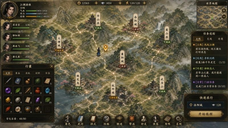 金庸群侠传5爱与死仙狐MOD六周年 操作界面 页面配图 1